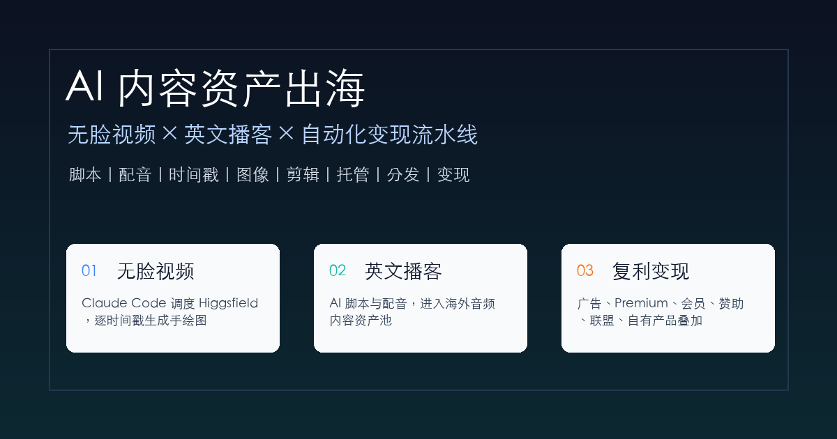 AI 内容资产出海