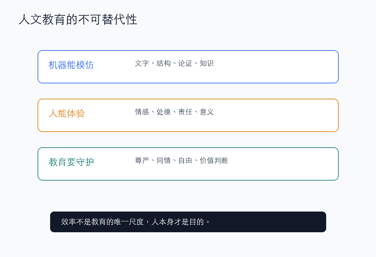 人文教育的不可替代性