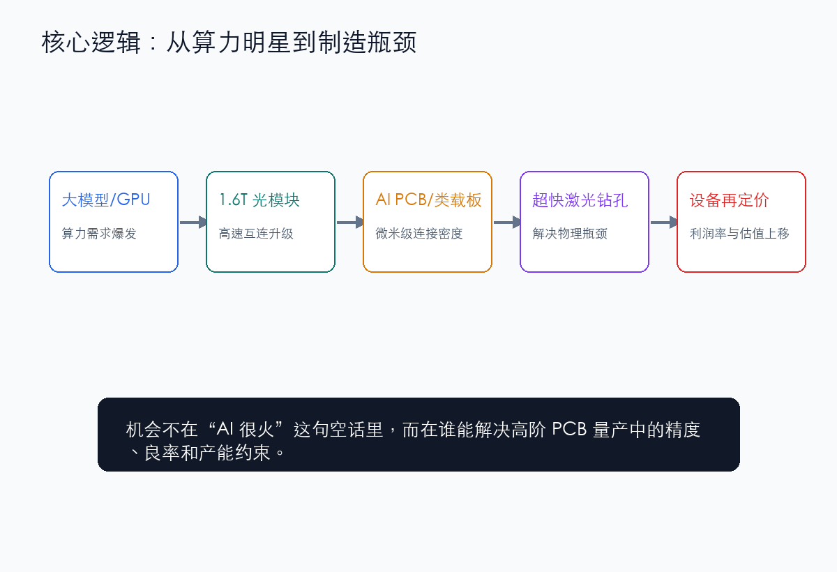 AI PCB 设备投资逻辑地图