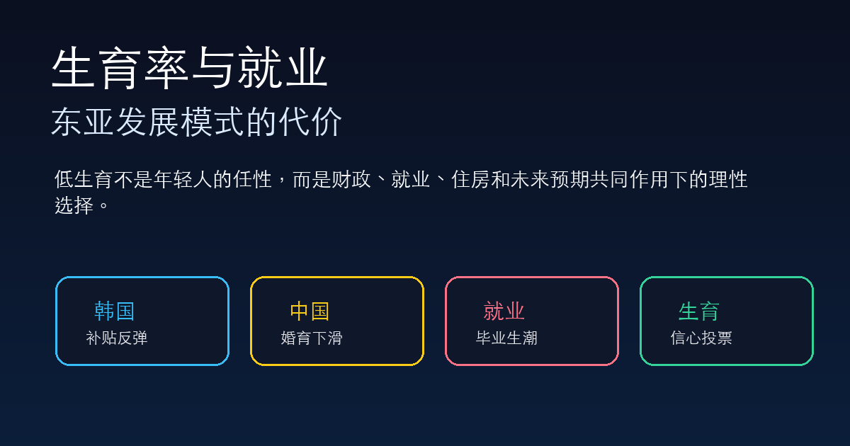 生育率、大学生就业与东亚发展模式的代价
