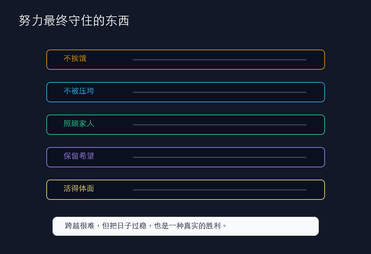 努力与尊严