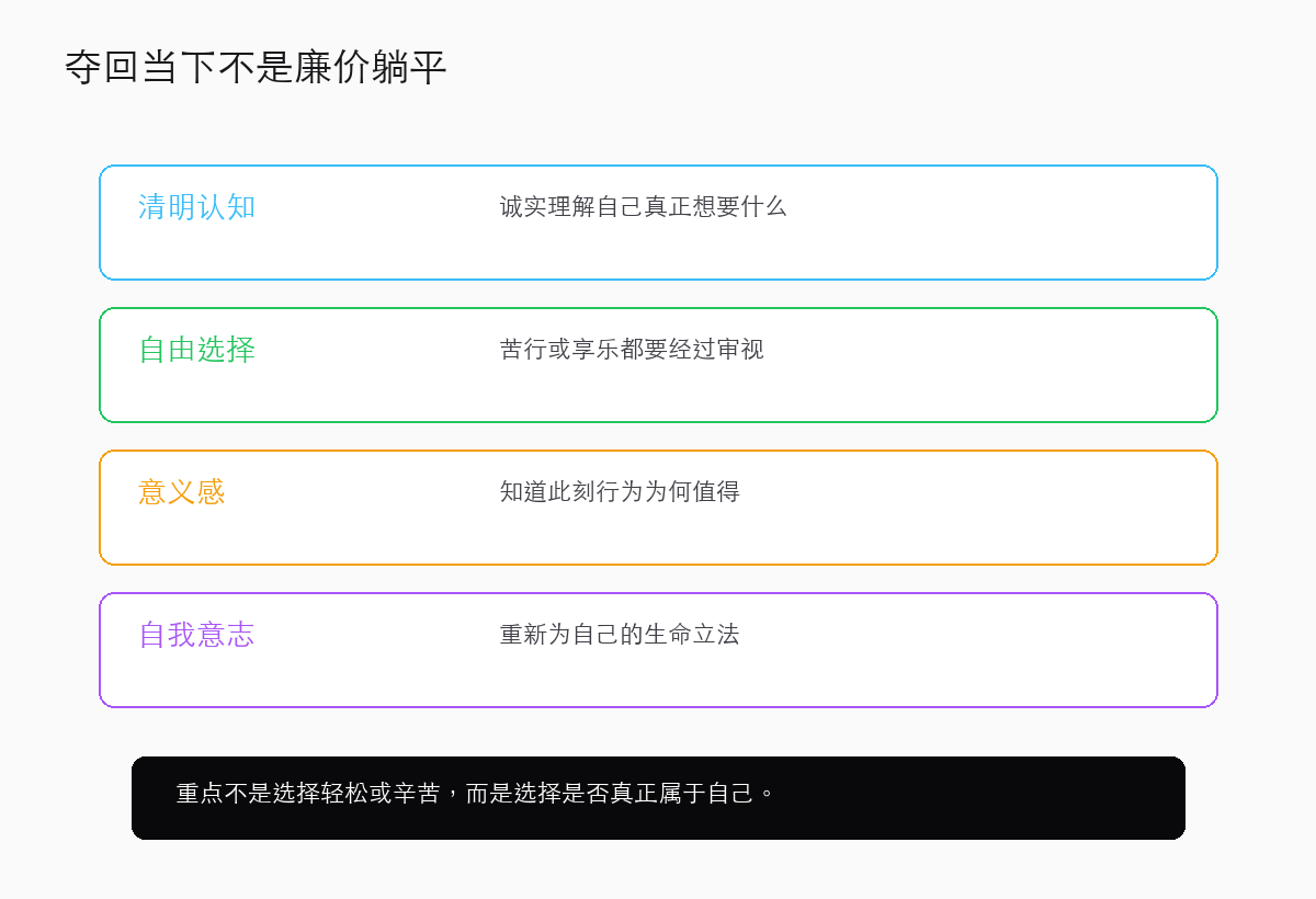这不是廉价躺平,而是夺回当下的感知和选择权