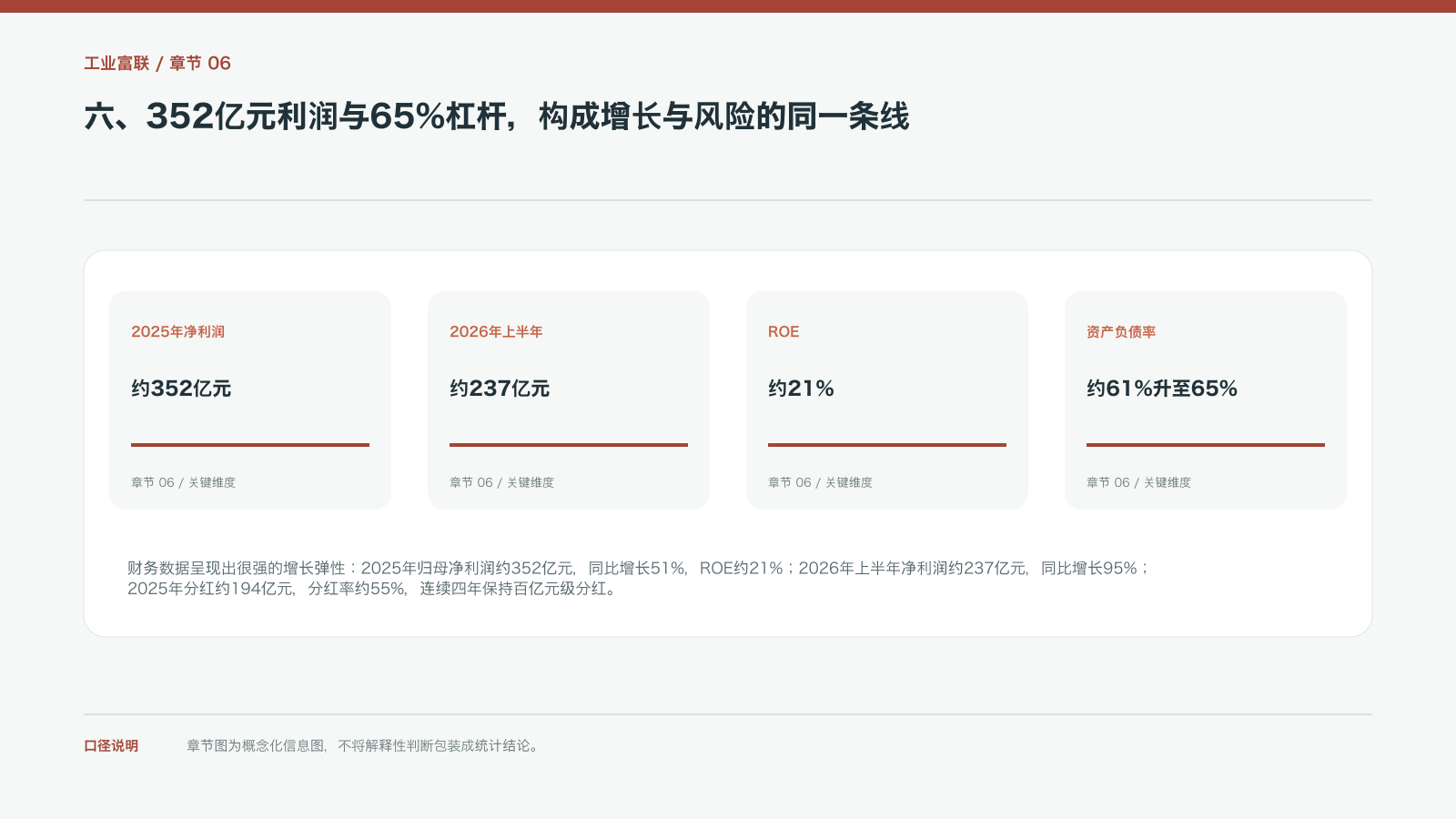 六、352亿元利润与65%杠杆,构成增长与风险的同一条线的信息图