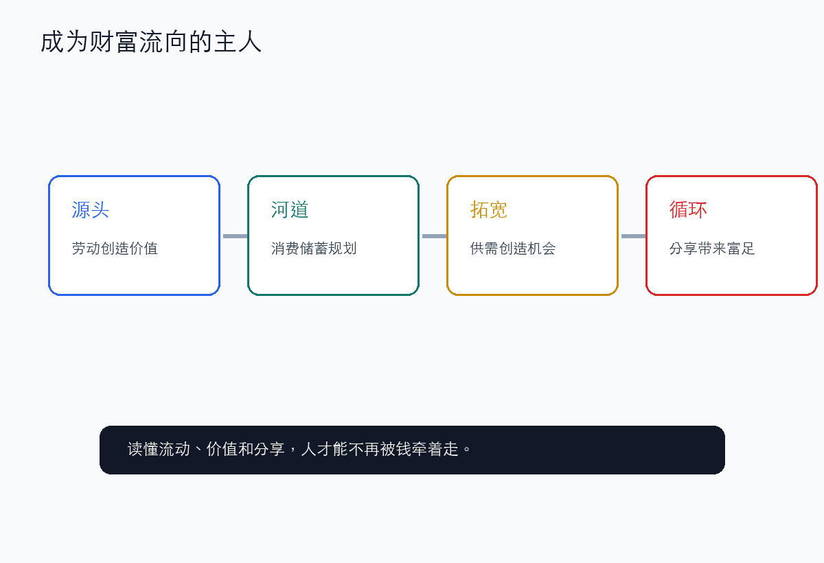 不做金钱的奴隶,而做财富流向的主人