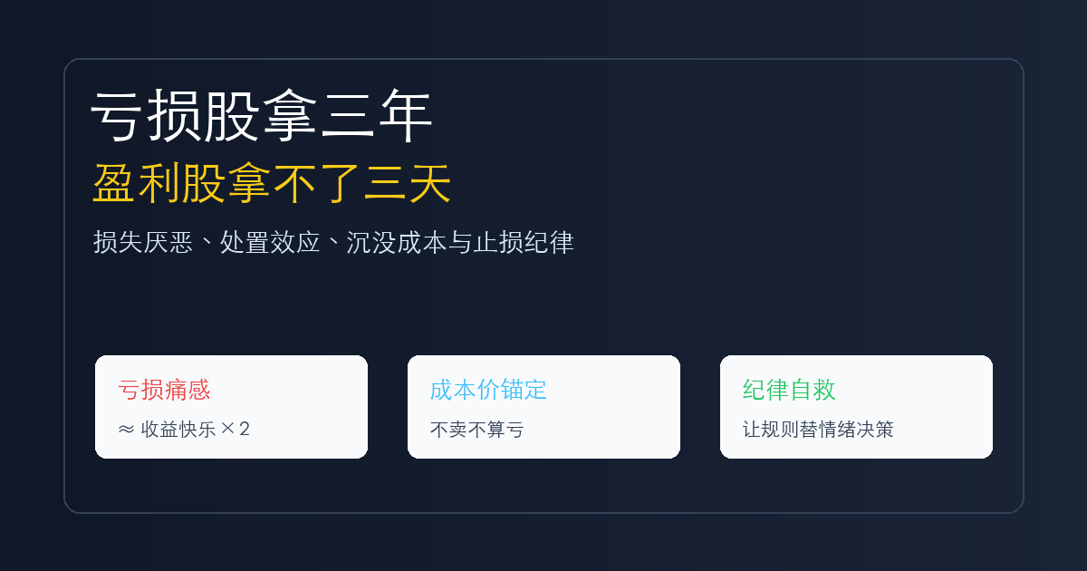 为什么亏损股能拿三年，盈利股却拿不了三天：损失厌恶与散户自救
