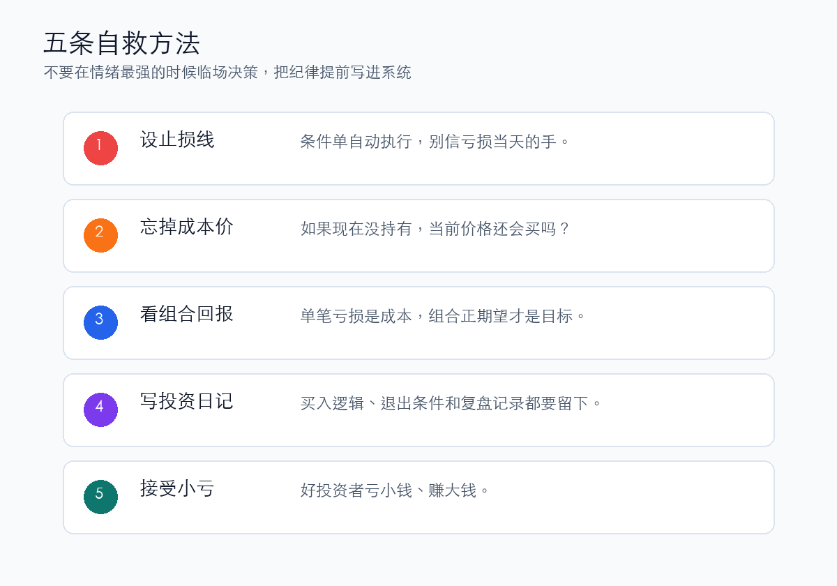 损失厌恶自救清单