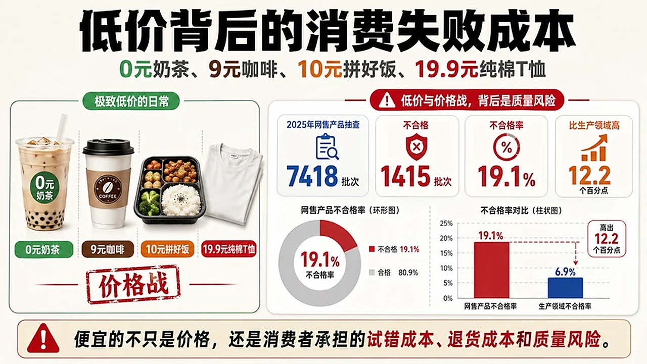 低价商品降低了单次购买门槛,也增加了低质量、退换和重复试错的隐性成本。