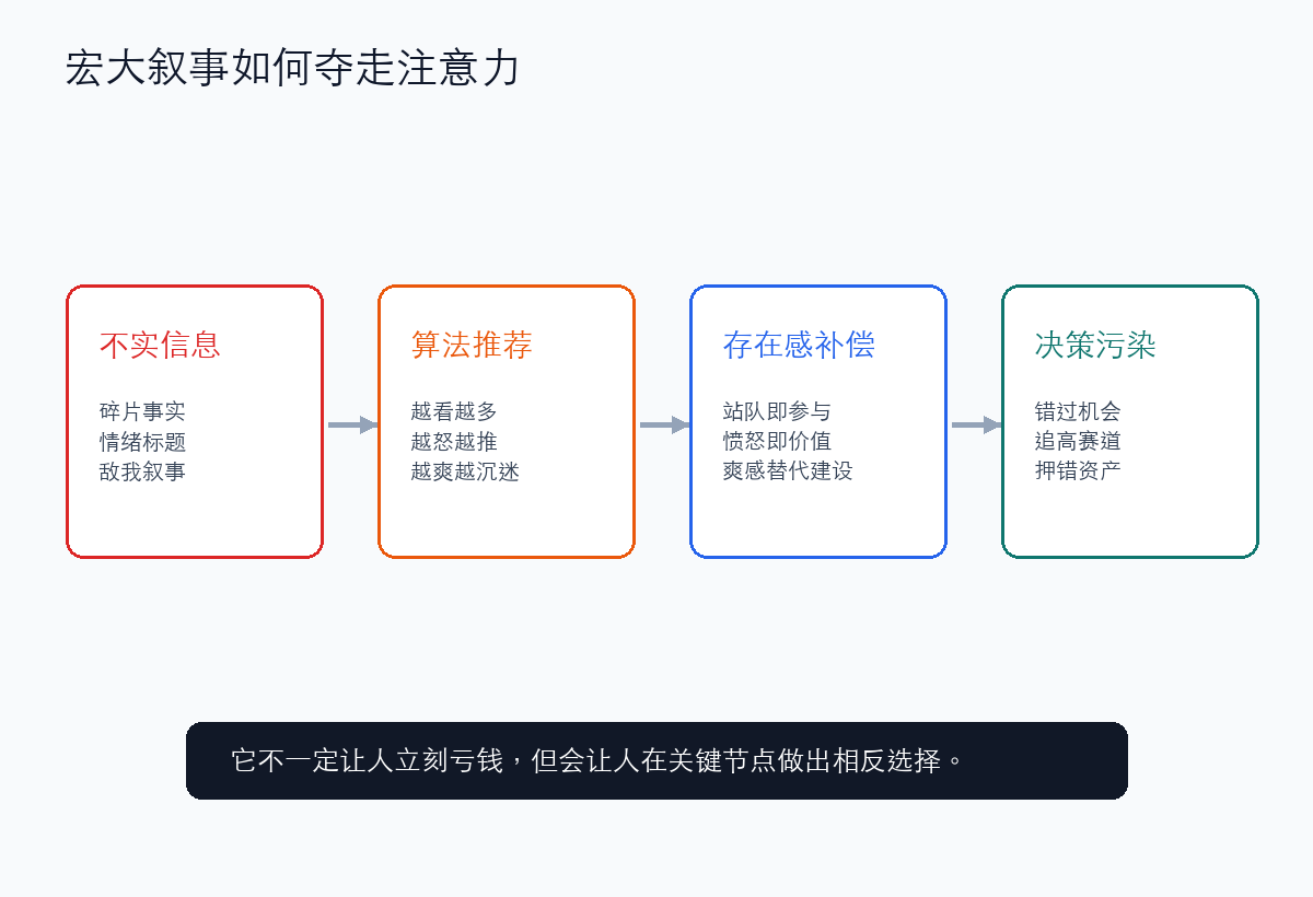 宏大叙事如何夺走注意力