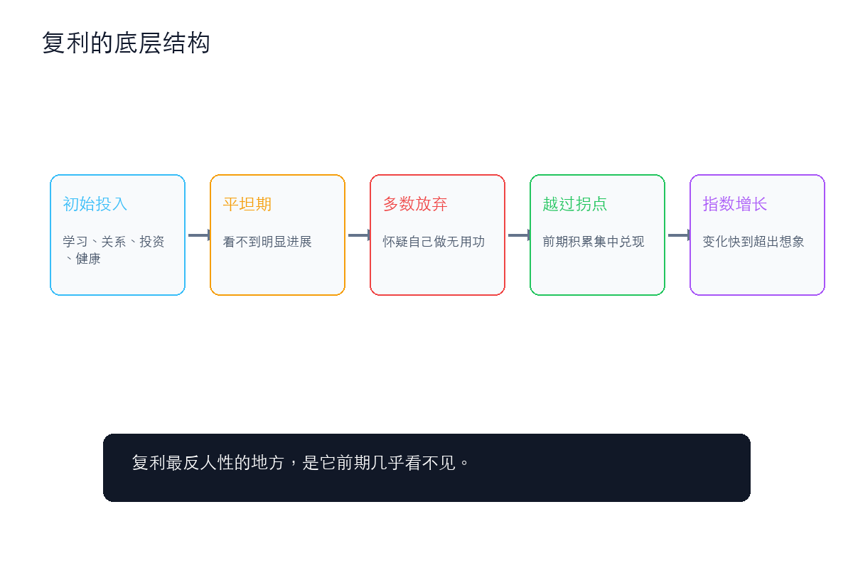 复利思维不只是钱生钱,而是所有长期系统的底层逻辑