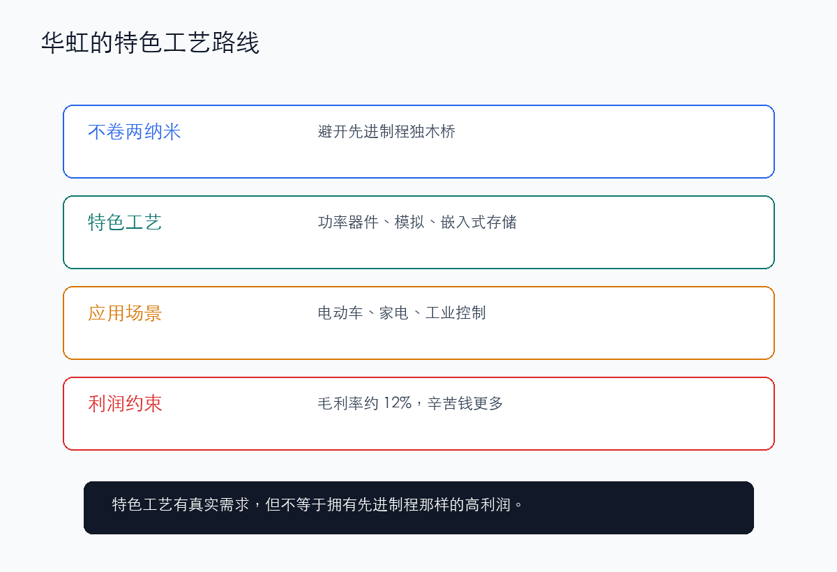 华虹的另一条路:不卷两纳米,专做特色工艺