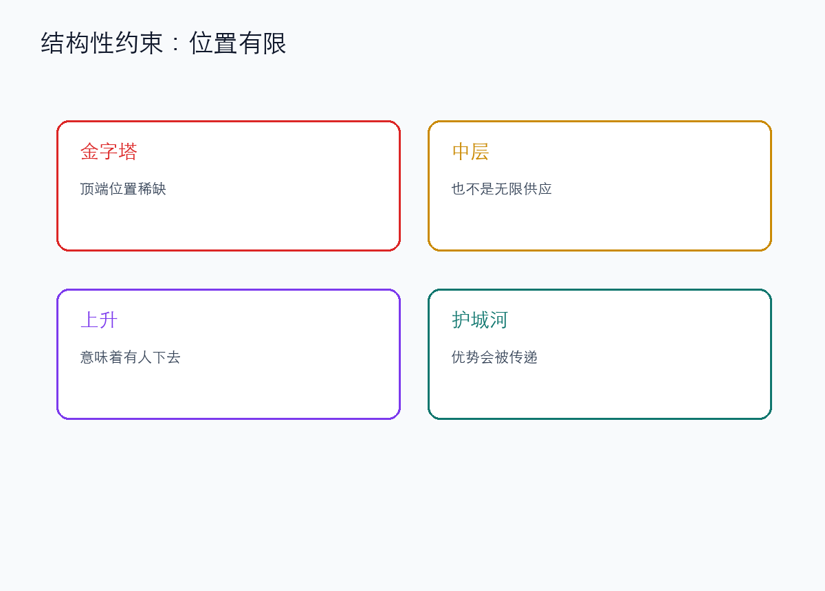 结构性约束:金字塔顶端的位置永远有限
