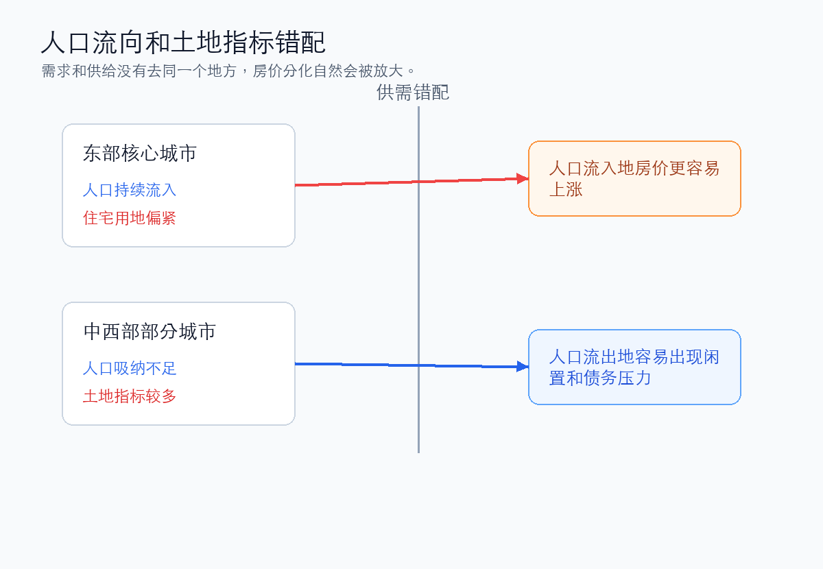 人口流动和土地指标错配